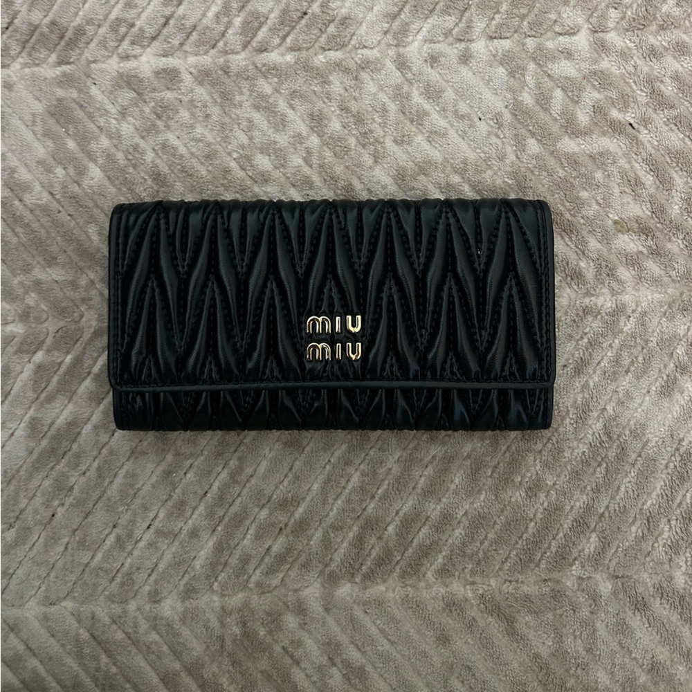 Black Quilted Wallet